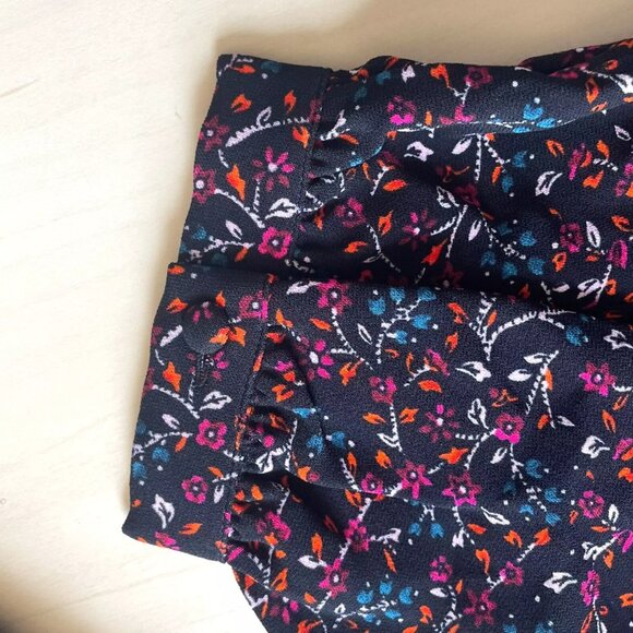 Whistles‎ Starflower Print Floral Classic Balloon Sleeve Blouse Top Size 8 - Picture 6 of 13